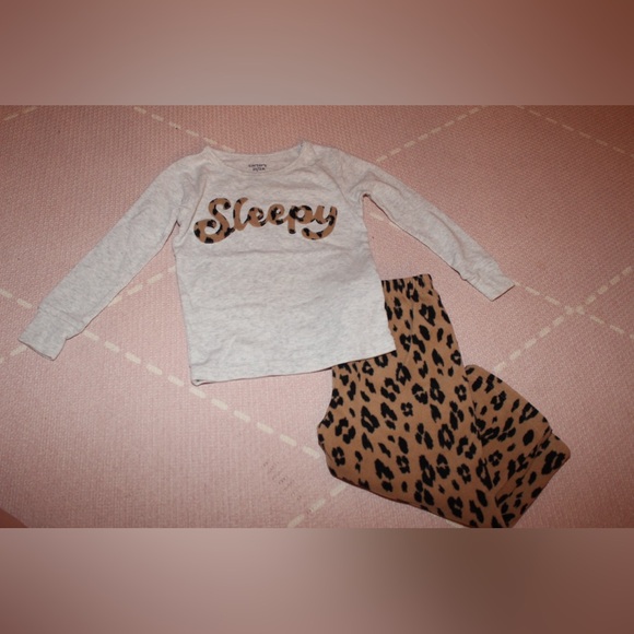 Carter's Other - Carter’s Toddler Girl Leopard Pajama Set 2T Sleepy